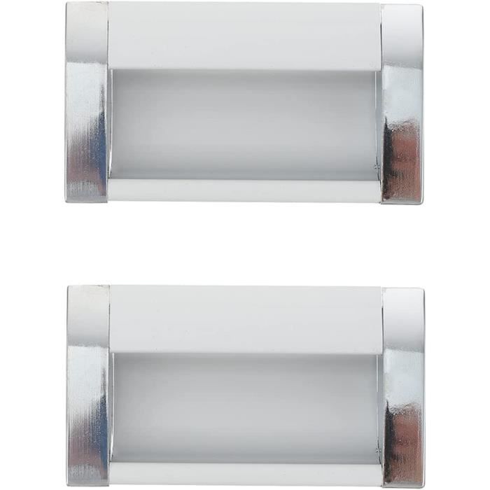 Poignée de porte encastré pull insert Armoire tiroir 115x41mm Rectangle