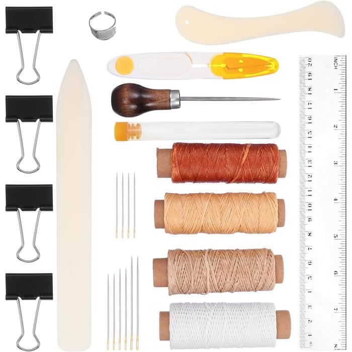 Outils Cuir Doxiru Kit De Couture Pour Cuir - Ensemble D'Outils Avec Poinçon Outil Cuir