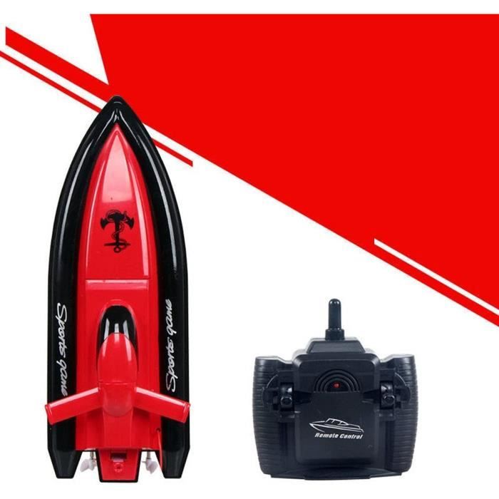 Bateau Télécommandé HJ811 2,4G – 25 Km/h, Lumières LED, Autonomie 20 Min – été Sportif Garanti