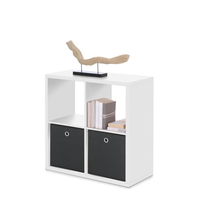 Etagere Cube Max En Blanc Avec 4 Compartiments 73 X 73 X 33 Cm