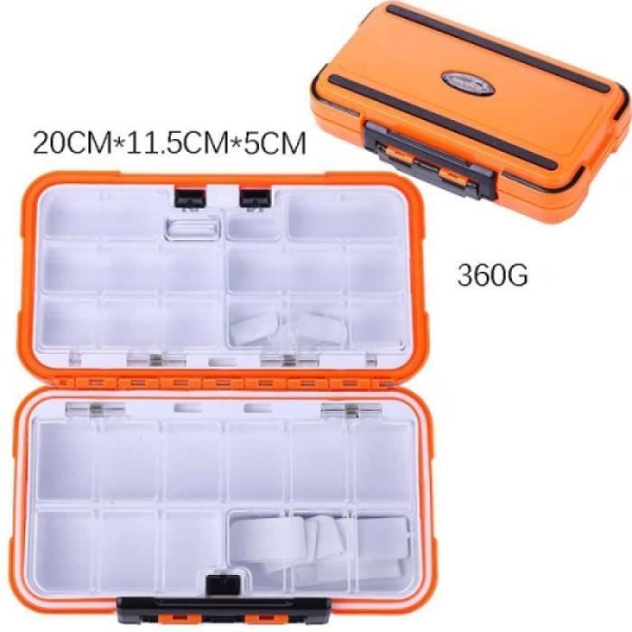 Toddmomy – Boîte De Rangement Portable Pour Matériel De Pêche, 11 X 10,5 X 3 Cm, Séparateurs Multiples Pour Leurres Et Hameçons