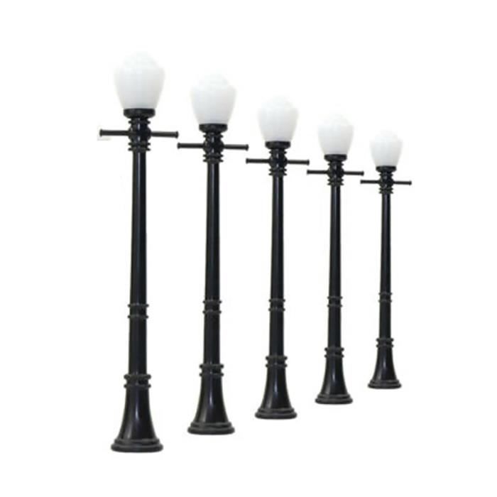 Details about   LYM27 5pcs Modèle Lumières De Chemin De Fer Lampadaires réverbères LEDs Nouveau 