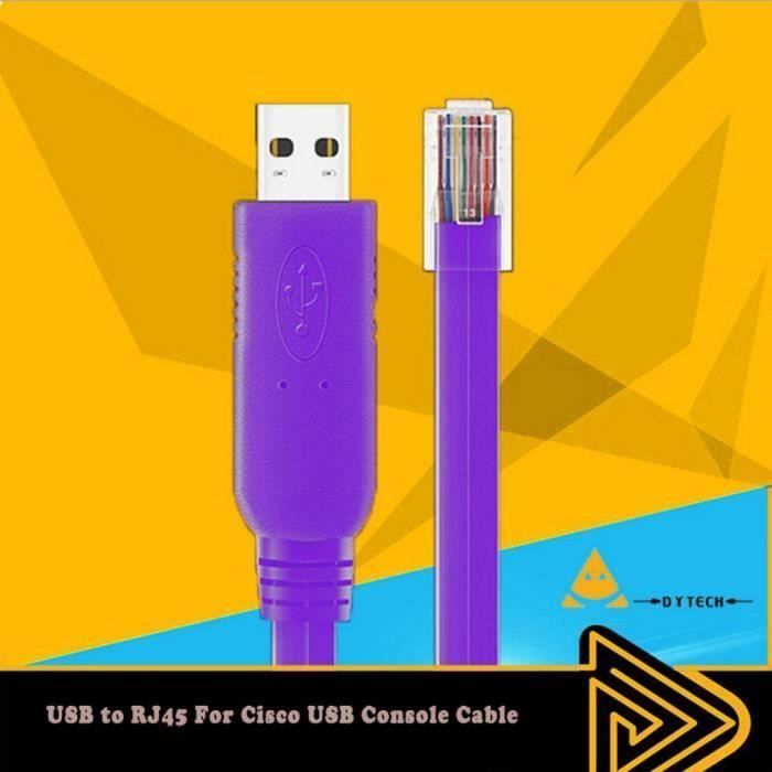 HS FTDI USB à la console Câble RJ45 pour le routeur et Swtich ou ASA