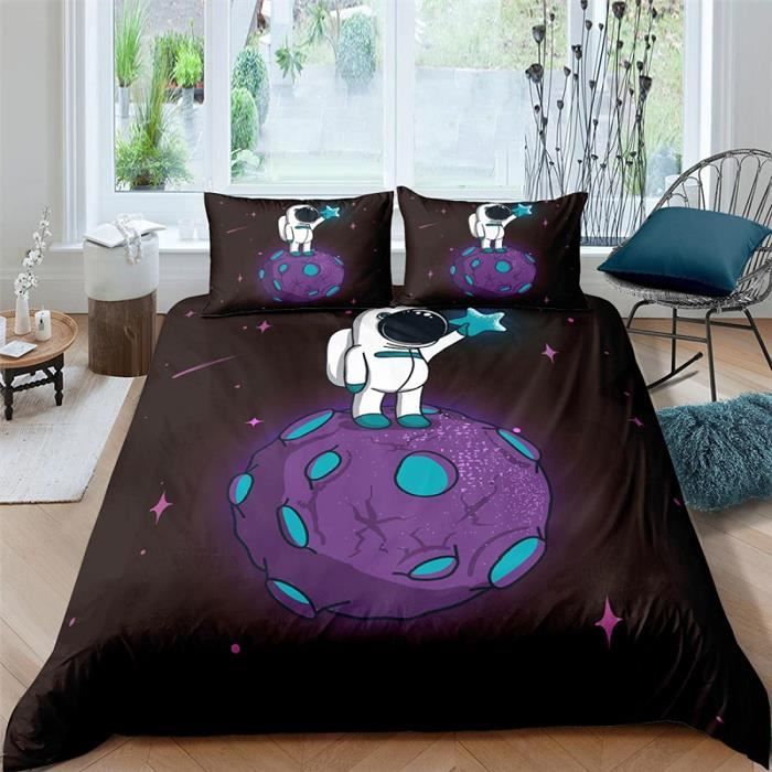 Couette Patchwork Astronautes NASA Pour Enfants - Pottery Barn, Taille Twin, 100% Polyester, Réversible