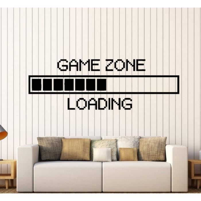 Sticker Murale Gamer Géant En Forme De Manette - Déco Chambre Ado Garçon, Style Aquarelle, 78x73 Cm - 4