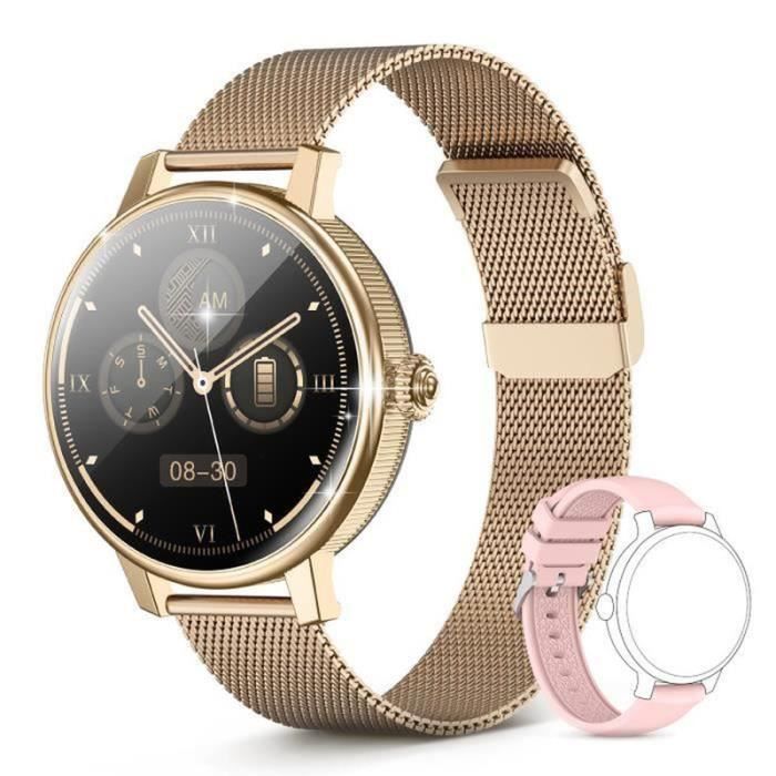 Montre Connectée Femme, Smartwatch Fitness Sport Étanche IP67 avec Gestion  Féminine, Cardiofréquencemètre pour Android iOS-Or - Cdiscount Téléphonie