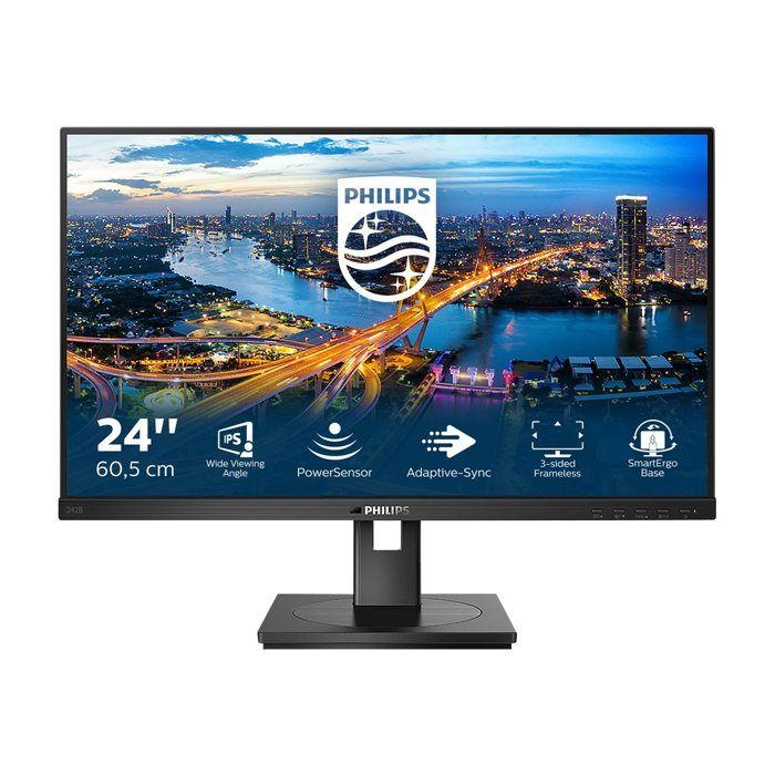 Écran PC – PHILIPS – 242B1/00 – 23.8 pouces – IPS – HDMI/DisplayPort/DVI/USB – FreeSync