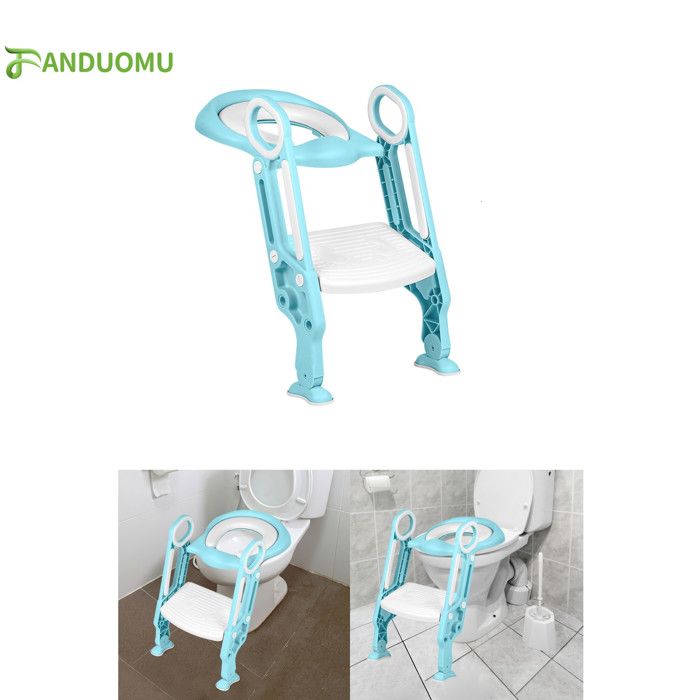 Reducteur Toilette Enfant OHMG Siège De Toilettes Pour Enfants Avec Marchepied Et Poignée, Pliable Et Réglable Réducteur Toilette Enfant Avec Marche, Pour Fille Et Garçon Enfant IKEA