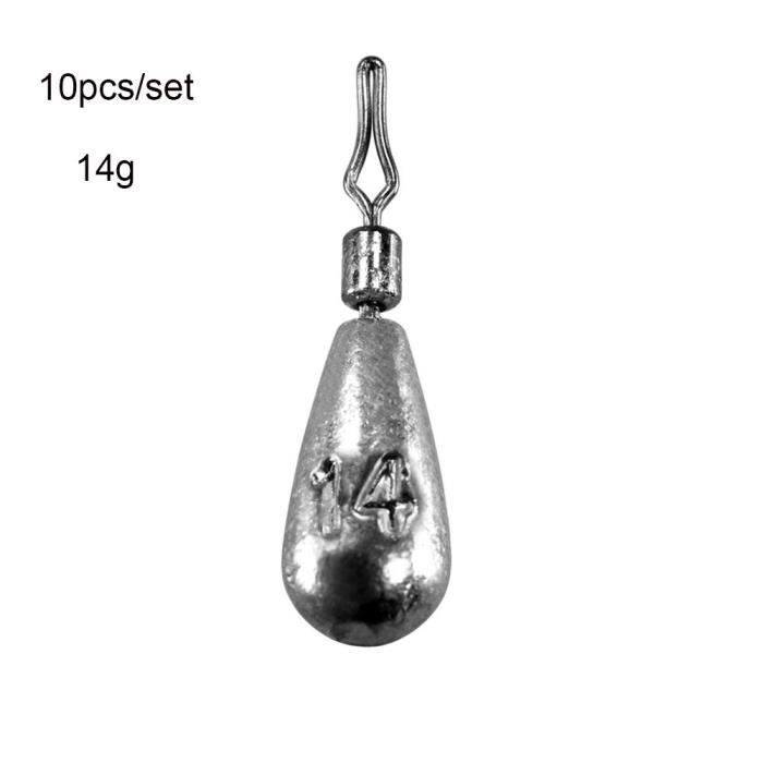 Lot De 8 Plombs De Pêche "Bank Sinkers" En Plomb De 20 Oz (10 Lb) - Pour La Pêche Lourde