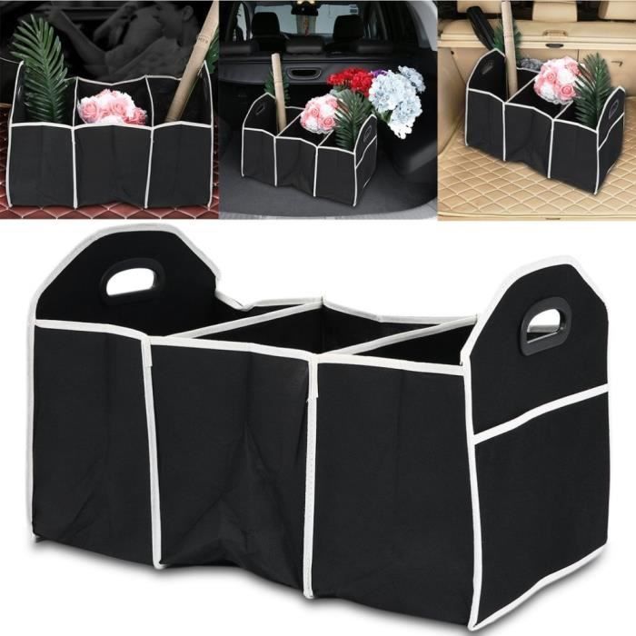 Boîte de rangement en feutre doux pour coffre de voiture, grand  compartiment antidérapant, sac à outils de stockage - AliExpress