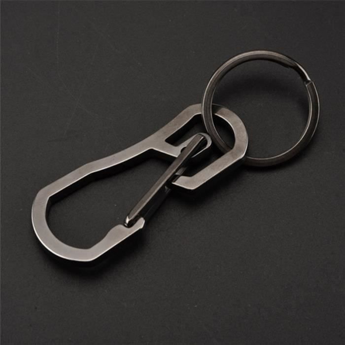 Porte-clés Mousqueton Camping En Alliage De Titane Ultra-léger - 5g - 3,6 Cm