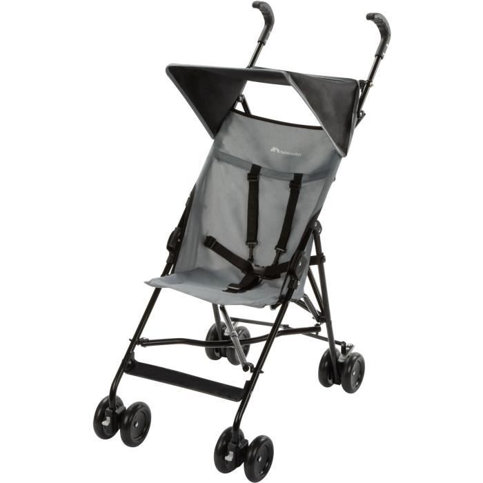 Poussette canne ultra compacte BEBECONFORT PEPS avec canopy, 4 roues,  Shadow Block - Cdiscount Puériculture & Eveil bébé