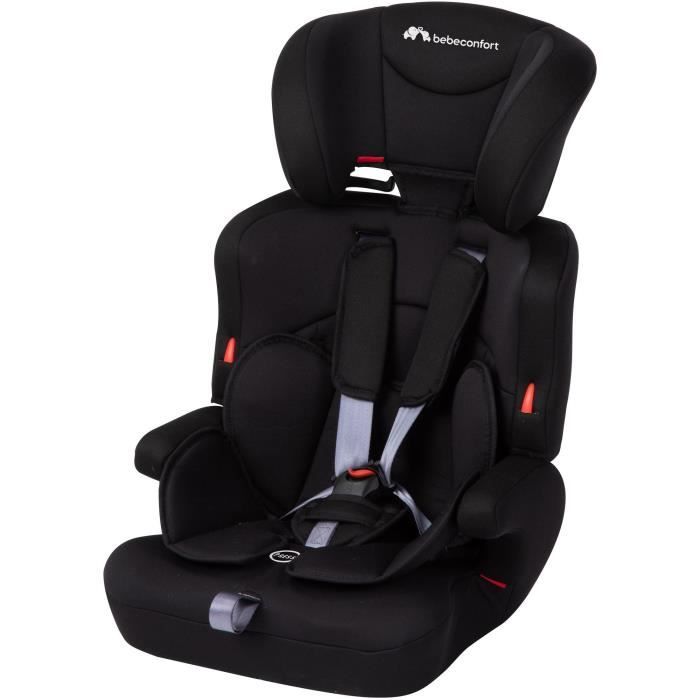 Siège auto évolutif BEBECONFORT Ever Safe+, Groupe 1/2/3, ceinturé, avec  réducteur, Full Black - Achat / Vente siège auto Ever safe+ gr 1/2/3 Full  black - Cdiscount