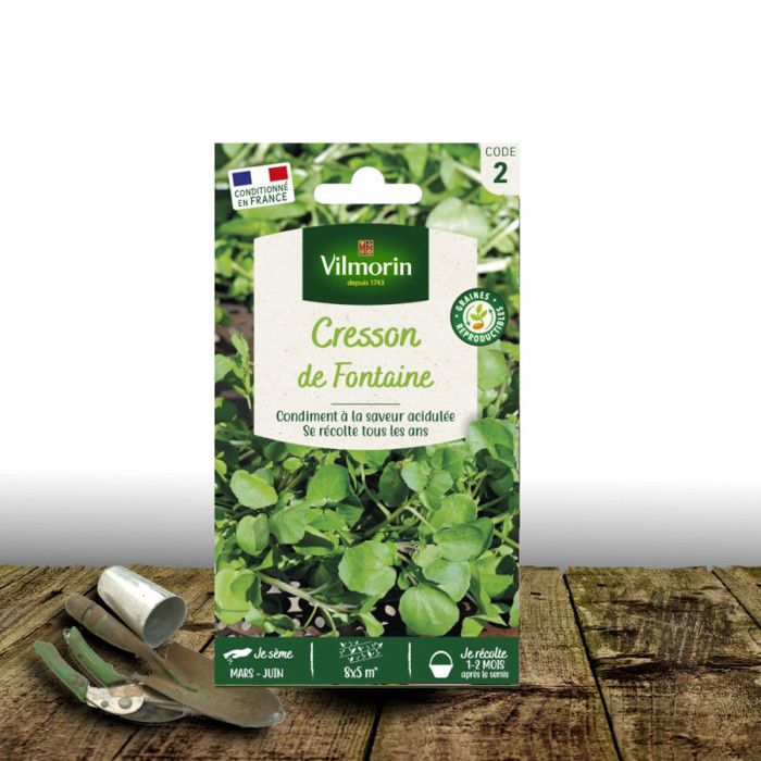 Graines De Cresson Vivace De Jardin - Sachet 5 G - Légume Feuille Ancien - Les Graines Bocquet (producteur Français Depuis 1896) - 10