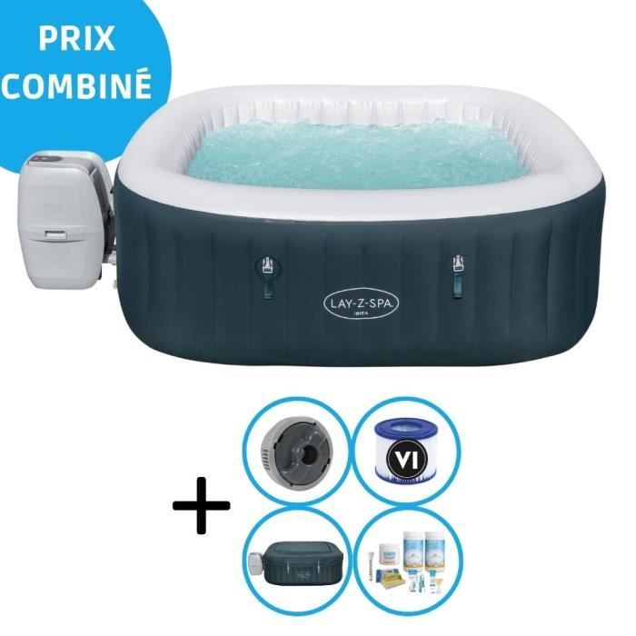 Bestway Jacuzzi LayZSpa Y compris le pack d'entretien Cdiscount Jardin