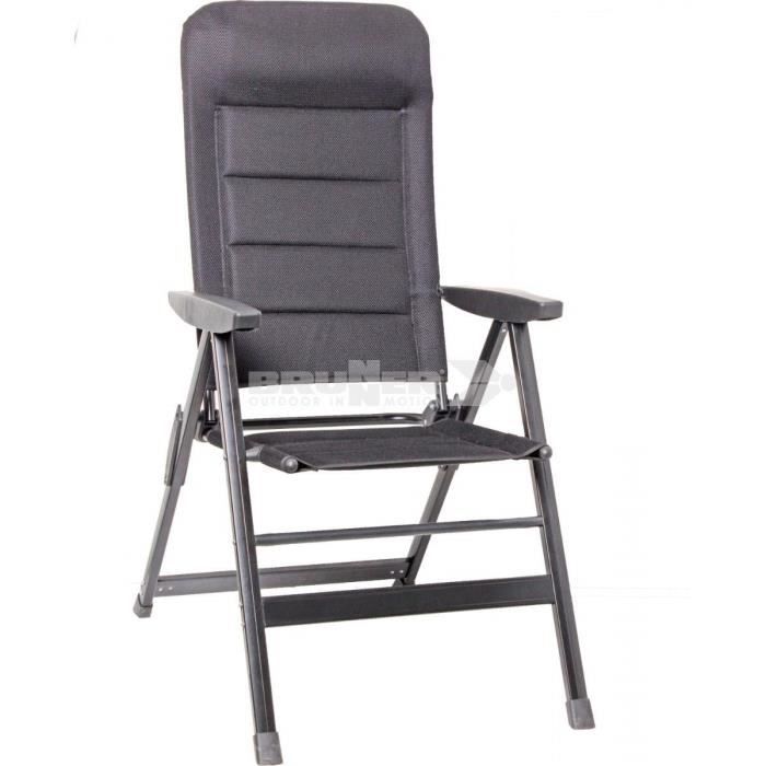 brunner skye chaise de camping 3d noir - fra601280