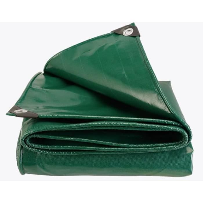 GardenMate Bâche De Protection 3x4m 140g/m² Œillets Aluminium Coins Caoutchouc – Ultra Résistante UV Imperméable Verte
