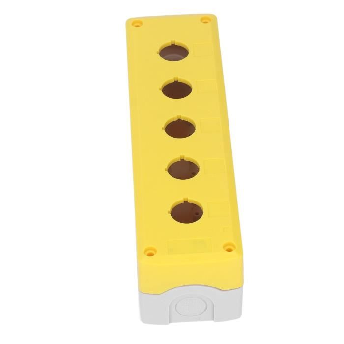 Boîtier De Commande étanche IP67 - Bouton Poussoir 3 Positions - Blanc/noir/rouge