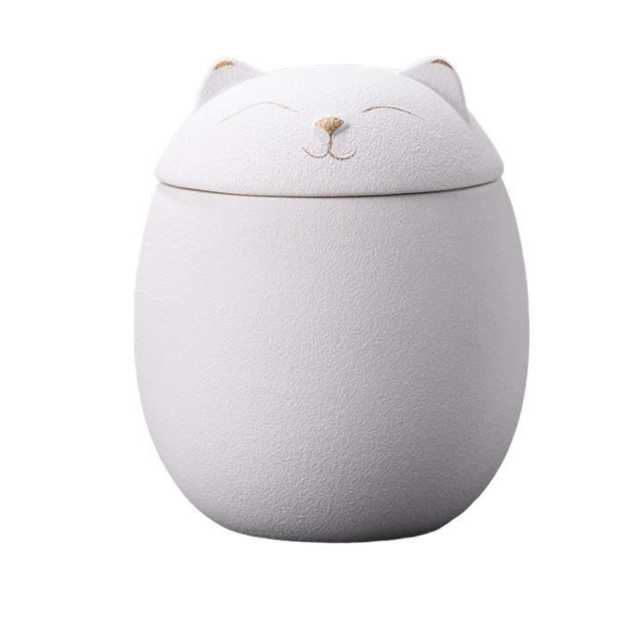 Boîtes en céramique en forme de chat, urnes souvenir pour chiens et chats pour cendres, pots étanches à l'humidité de 500