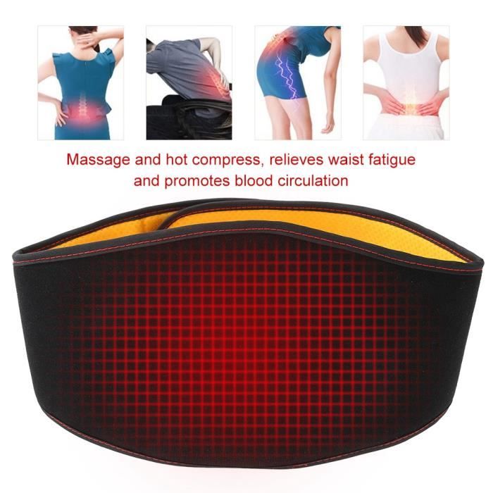Ceinture Chauffante Electrique Multifonction DELAMAN Soulage Douleur Musculaire Dos Epaules Nuque Noir Cdiscount Electromenager