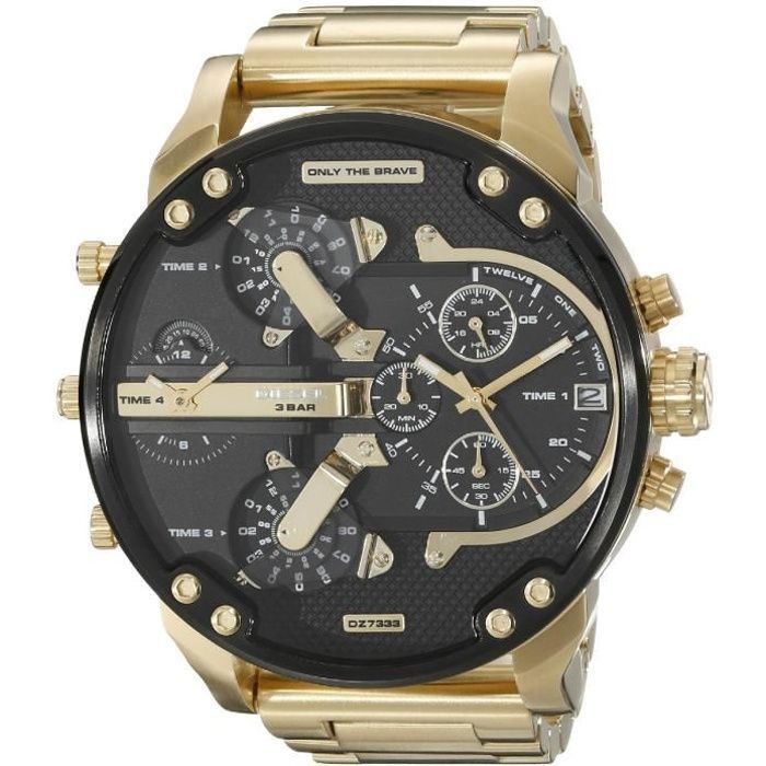 Montre discount diesel doré