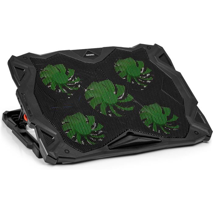 DURONIC LC1 Refroidisseur Ordinateur Portable 5 Ventilateurs Tapis Refroidisseur pour Laptop Contre la surchauffe des appareils