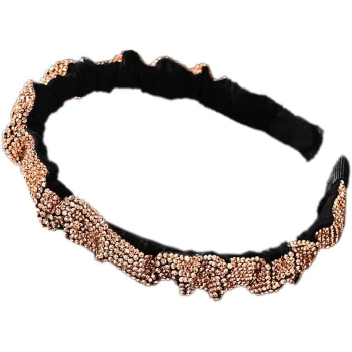 Serre Tete Femme Bohême Elastiques Bandeaux Avec Cristal Strass Bijoux Mariage Bandes De Cheveux
