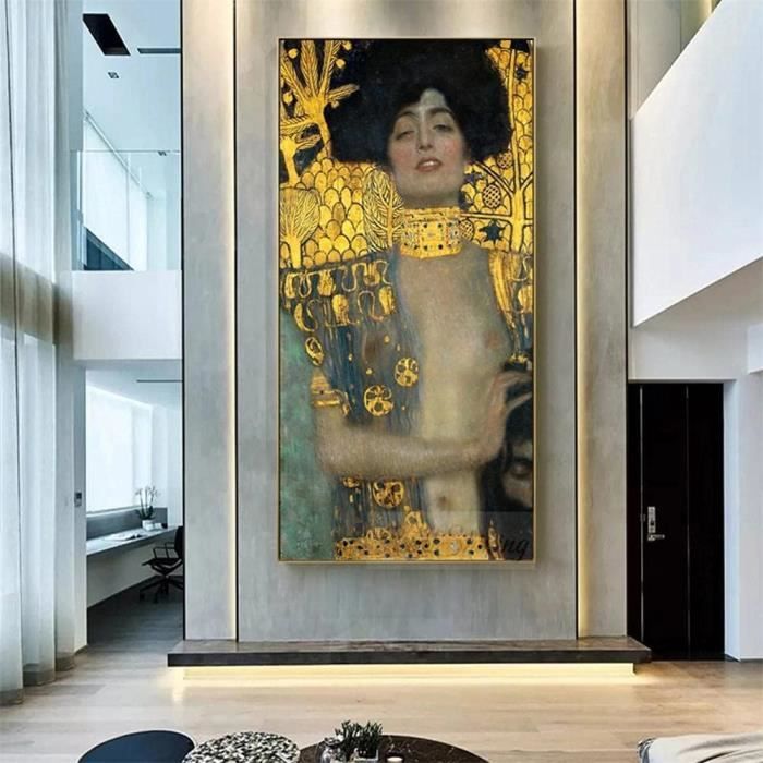 Kit Diamond Painting Le Baiser De Klimt - 3 Pièces 30x60cm - Strass Round Drill Full Drill - Déco Murale Adultes