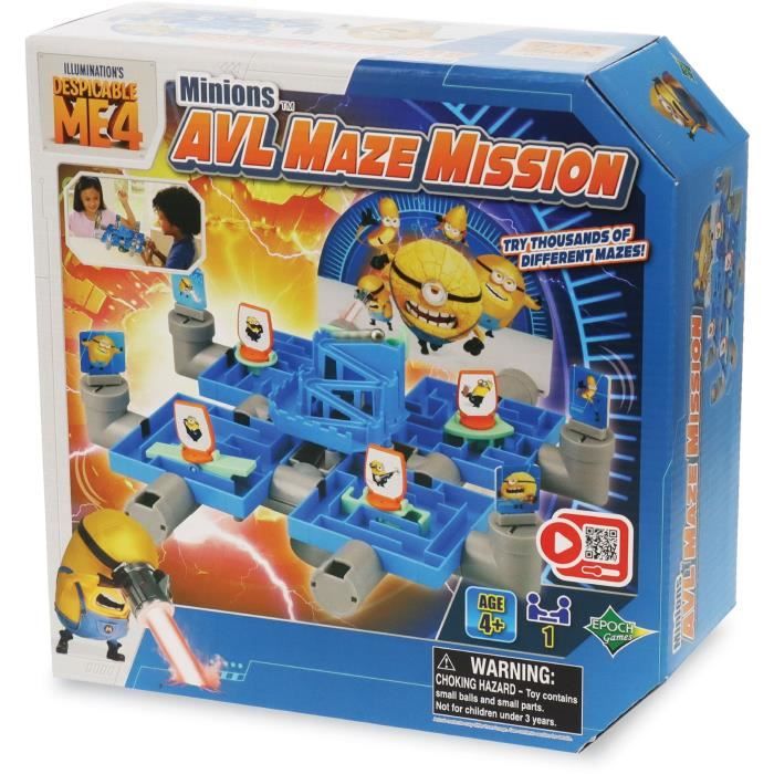 Jeu de Labyrinthe EPOCH GAMES Minions AVL Maze Mission Guider la Bille 25 000 Combinaisons !