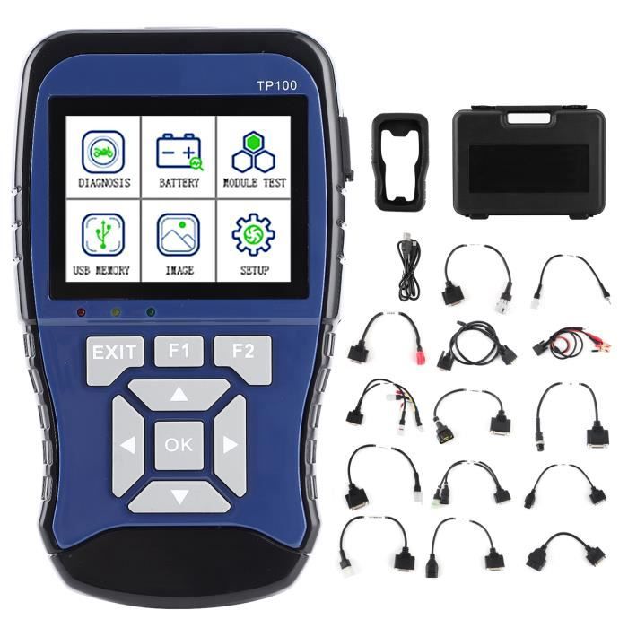 Scanner Diagnostic Moto OBD2 M7 - Écran 5 Pouces, WiFi, Compatible 70+ Marques - Lecture Codes, Flux Données