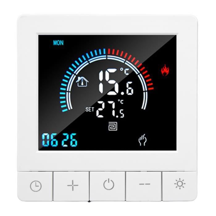 Thermomètre blanc 16A Type de chauffage électronique de