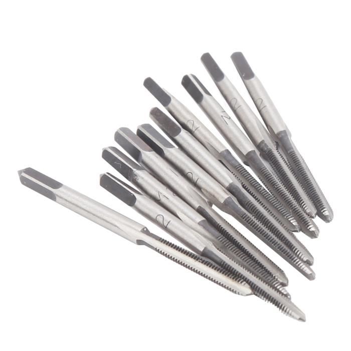 2 Tarauds Machine Métrique M2 X 0.4 H2 En Acier Rapide Revêtu Titane - Pour Acier, Inox, Aluminium, Plastiques