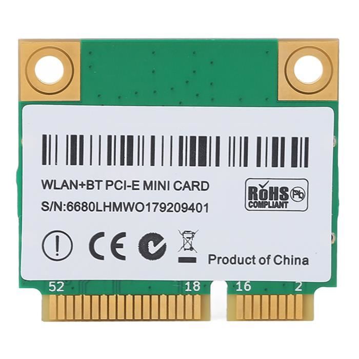 Tarjeta WiFi 6E 5374Mbps Con Bluetooth 5.2 - Mini PCIe, Triple Banda 2.4G/5G/6G, Compatible Con Portátiles Y PC De Factor Pequeño