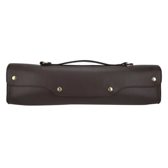 Sac De Transport Pour Flûte 17 Trous - Toile Noire - Portable Et Léger