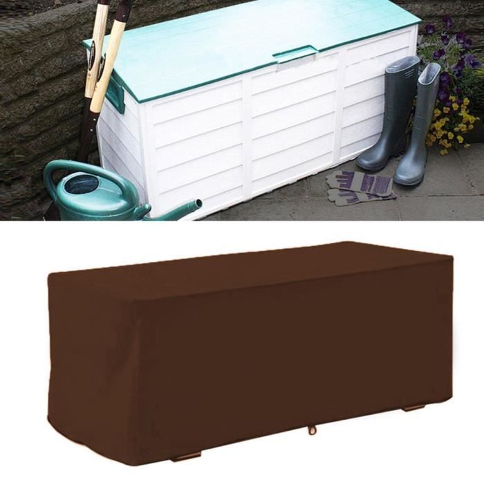 Couvercle étanche UV Pour Boîte De Rangement Extérieur 123x62x55 Cm - Protection Terrasse, Jardin - 9