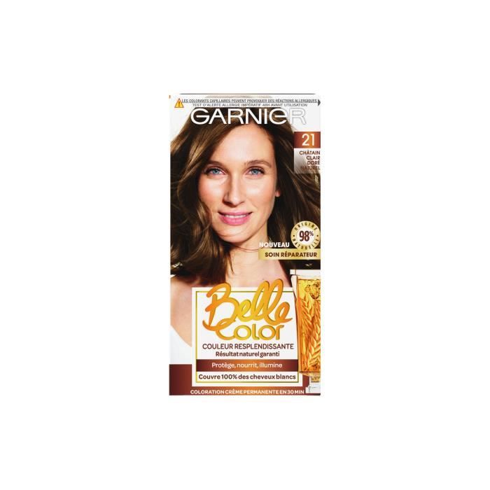Garnier Coloration Belle Color Chatain Clair Dore N 21 Achat Vente Coloration Coloration Chatain Clair N 21 Cdiscount