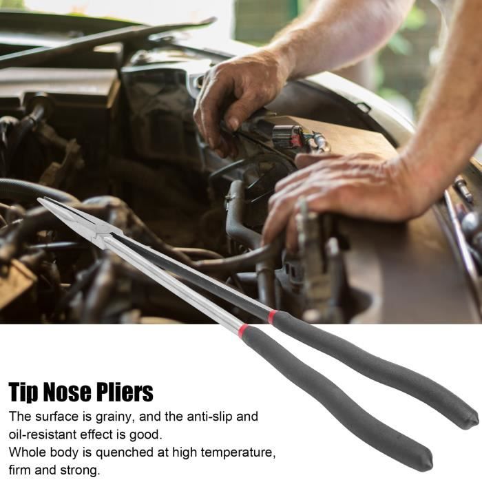 Pince à Bec Effilé 25° Outil à Long Manche Pince De Trempe Haute Température En Acier 16 Pouces 400 Mm Pour Outils De Tournage | Leroy Merlin