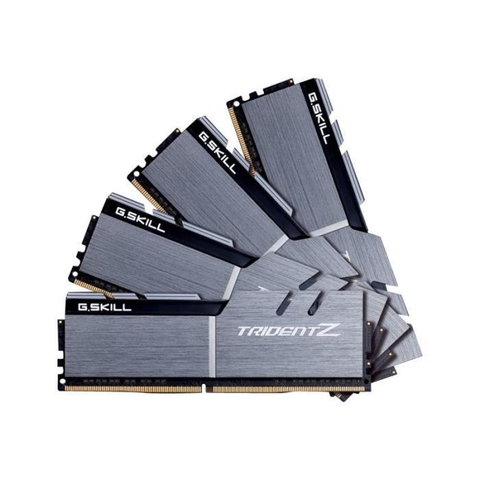 Vente Memoire PC GSKILL RAM PC4-25600 / DDR4 3200 Mhz F4-3200C16Q-64GTZSK - DDR4 Enhanced Performance Series - Trident Z pas cher Vente Memoire PC GSKILL RAM PC4-25600 / DDR4 3200 Mhz F4-3200C16Q-64GTZSK - DDR4 Enhanced Performance Series - Trident Z pas cher