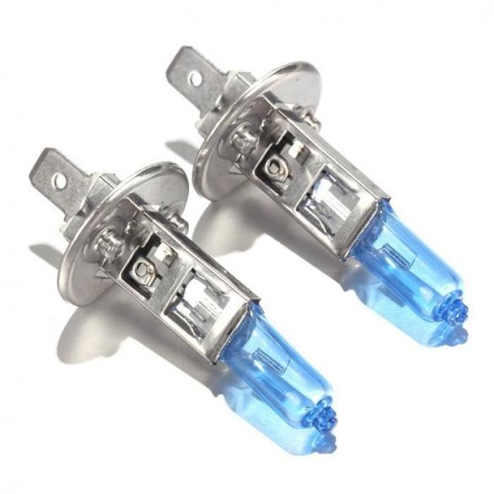 Kit Phares Antibrouillard HID Xénon Xentec 6000K Diamant Blanc - H3, 35W, Super Compact, Neuf