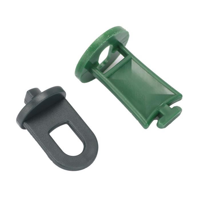 30 Pinces à Serre Vertes - 16mm Pour Films De Serre Tunnels - Fixation Solide Anti-Dérapante