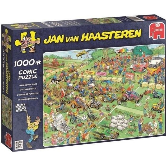 Puzzle 1000 Pieces Course De Tondeuse Jan Van Haasteren Achat Vente Puzzle Cdiscount