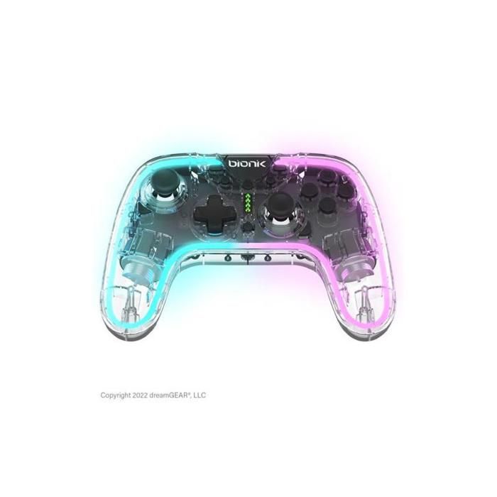 Manette Gaming Bionik Sirex Neoglow pour Nintendo Switch Neuf - vue 3
