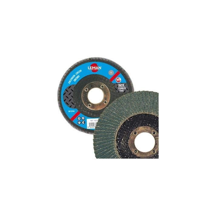 Lot De 10 Disques A Lamelles Zirconium Bombes Pour Inox D 125 X