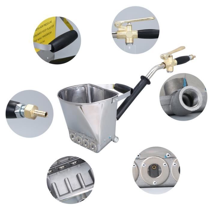 Pistolet à Mortier Mural Pour Pulvérisateur De Mortier à Livraison Rapide, Pelle à Stuc, Louche à Trémie, Pistolet à Ciment, Pulvérisateur à Stuc à Air, Peinture à Pistolet à Trémie En Plâtre