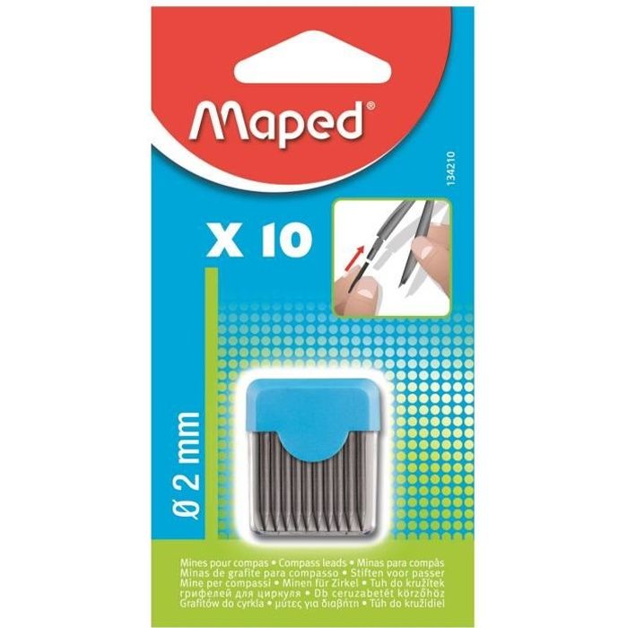MAPED - Etui-mines pour tous les compas à mine 2mm