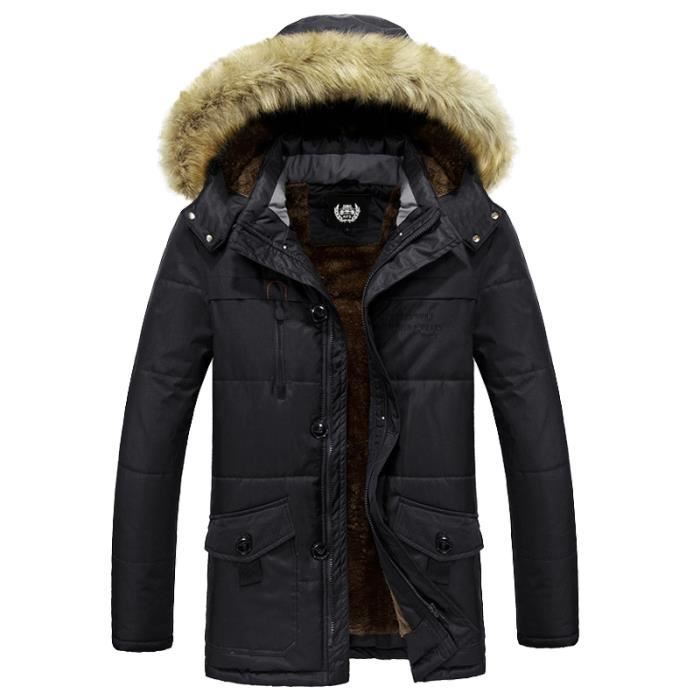 Parka Homme Grande taille XL Bleu foncé - Cdiscount Prêt-à-Porter