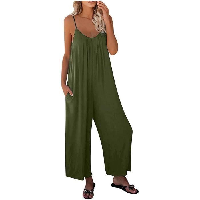 Combinaison CombiPantalon Combishort Femme Ete 2023 Sexy col en