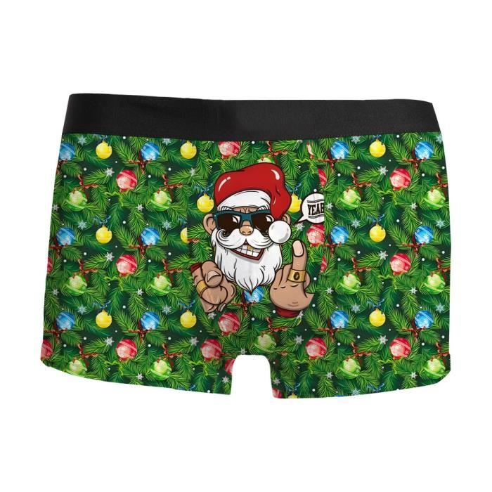 CULOTTE SLIP Homme dr les Impression 3D No l Slips Moche no l