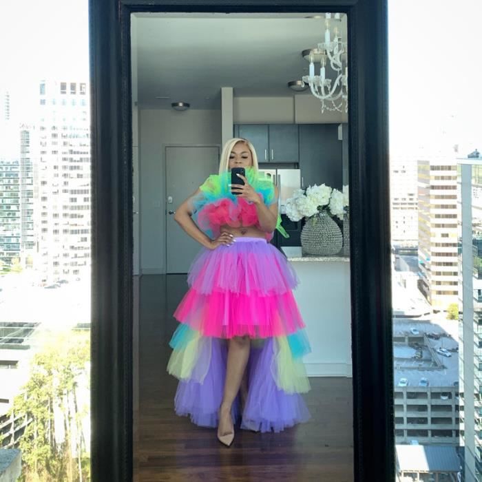 Jupe tulle multicolore outlet