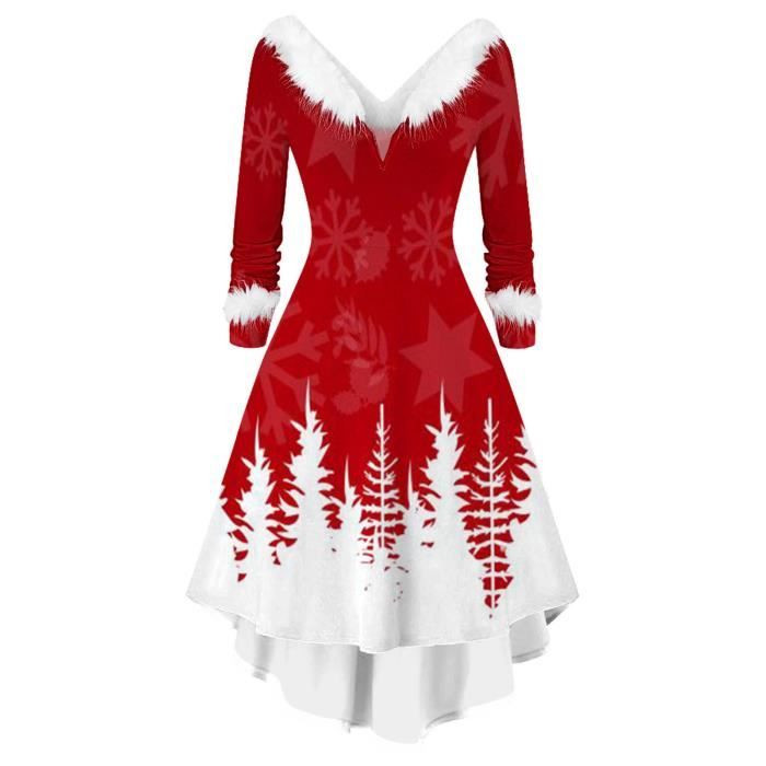 2024 Robe De No l Femme Grande Taille Robe Vintage Noel Imprim
